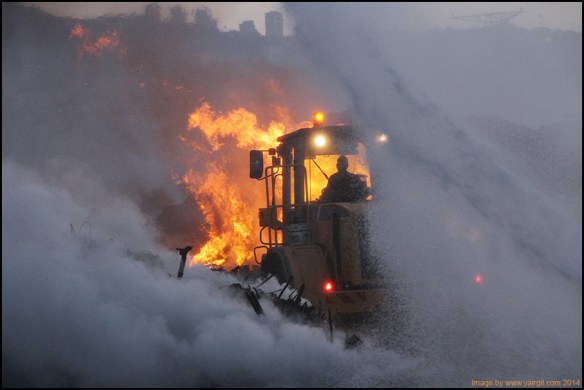 שריפה במזבלה 2014