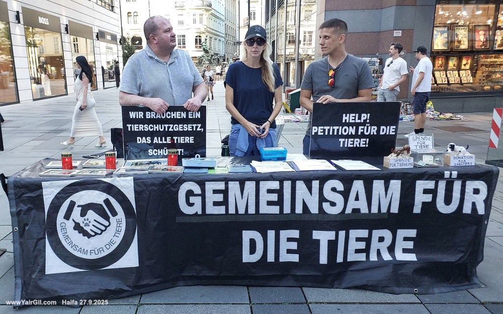 Gemeinsam für die Tiere
Wienna
ביחד בעד בעלי חיים