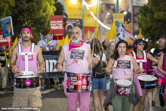 ההפגנה והצעדה לצומת מרכז חורב 4.10.2025